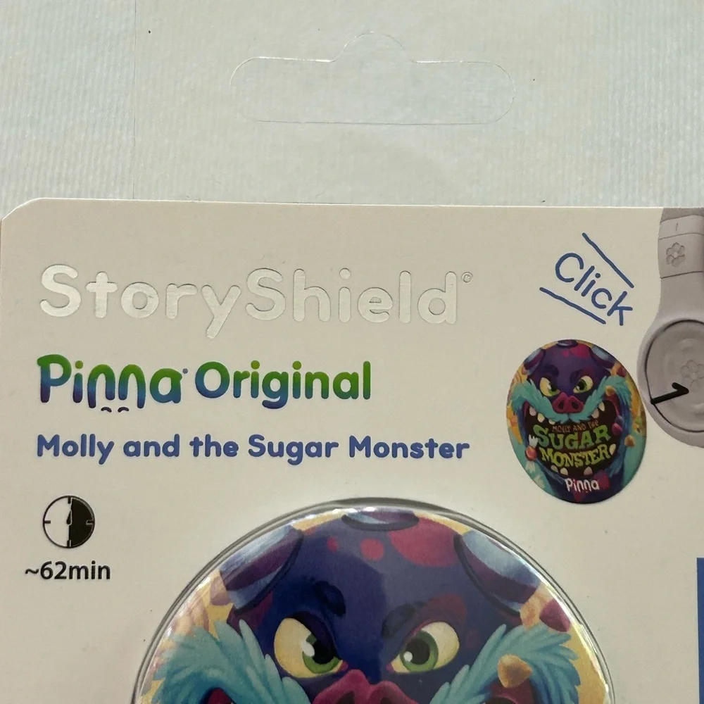 StoryShield Pinna Molly and the Sugar Monster. Requires StoryPhones & Wi-Fi. NIP